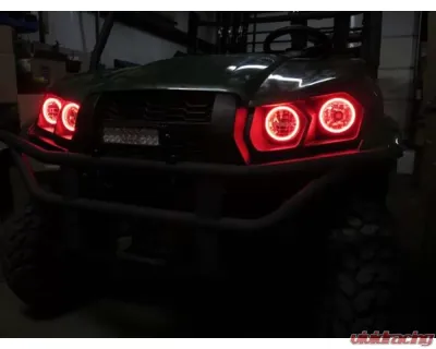 SYATV Green Angel Eyes LED Kit Kawasaki Mule Pro-MX | Pro-FXR 2018-2021 - 55-30016-G