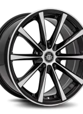 Curva Concepts C10N Aluminum Alloy Wheels 18x9.5 35mm Gloss Black Machine Face                                     - C018-1895BLNK3573BMF - Image 3