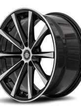 Curva Concepts C10N Aluminum Alloy Wheels 18x9.5 35mm Gloss Black Machine Face                                     - C018-1895BLNK3573BMF - Image 2