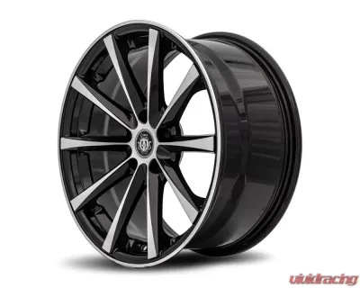 Curva Concepts C10N Aluminum Alloy Wheels 18x9.5 35mm Gloss Black Machine Face - C018-1895BLNK3573BMF