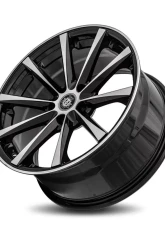 Curva Concepts C10N Aluminum Alloy Wheels 18x9.5 35mm Gloss Black Machine Face                                     - C018-1895BLNK3573BMF - Image 3