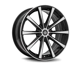 Curva Concepts C10N Aluminum Alloy Wheels 19x9 38mm Gloss Black Machine Face