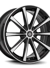 Curva Concepts C10N Aluminum Alloy Wheels 19x9 38mm Gloss Black Machine Face                                     - C018-1990BLNK3873BMF - Image 3