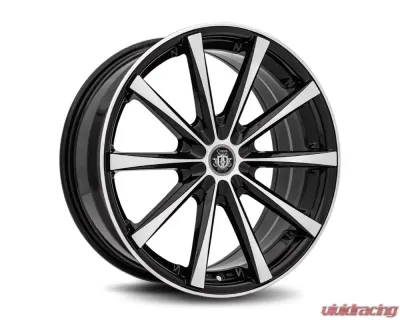 Curva Concepts C10N Aluminum Alloy Wheels 19x9 38mm Gloss Black Machine Face - C018-1990BLNK3873BMF