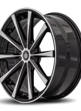 Curva Concepts C10N Aluminum Alloy Wheels 19x9 38mm Gloss Black Machine Face                                     - C018-1990BLNK3873BMF - Image 2