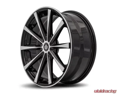 Curva Concepts C10N Aluminum Alloy Wheels 19x9 38mm Gloss Black Machine Face - C018-1990BLNK3873BMF