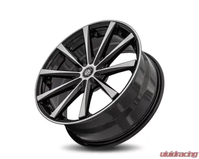 Curva Concepts C10N Aluminum Alloy Wheels 19x9 38mm Gloss Black Machine Face - C018-1990BLNK3873BMF