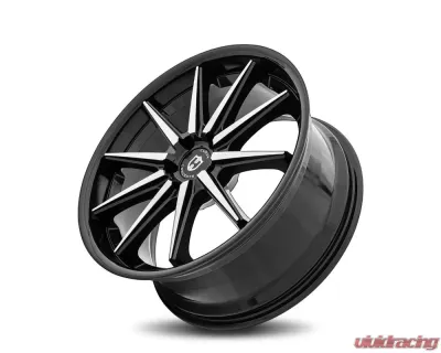 Curva Concepts C24 Aluminum Alloy Wheels 20x9 35mm Gloss Black Machine Face - C24-2090BLNK3573BMF