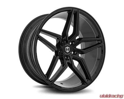 Curva Concepts C25 Aluminum Alloy Wheels 18x8.5 5x114.3 35mm Gloss Black - C25-18851143573BLK