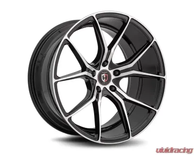 Curva Concepts C42 Aluminum Alloy Wheels 20x10 38mm Gloss Black Machine Face - C42-2010BLNK3873BMF