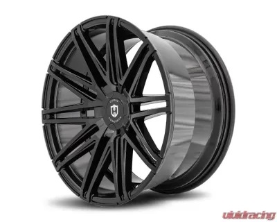 Curva Concepts C48 Aluminum Alloy Wheels 20x10.5 5x115 25mm Gloss Black - C48-201051152571BLK