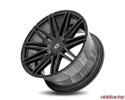 Curva Concepts C48 Aluminum Alloy Wheels 20x10.5 5x115 25mm Gloss Black - C48-201051152571BLK