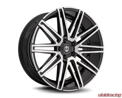 Curva Concepts C48 Aluminum Alloy Wheels 20x10.5 40mm Gloss Black Machine Face - C48-20105BLNK4073BMF