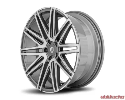 Curva Concepts C48 Aluminum Alloy Wheels 20x10.5 40mm Gun Metal Machine Face - C48-20105BLNK4073GMMF