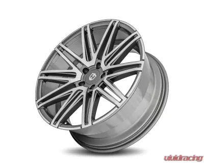 Curva Concepts C48 Aluminum Alloy Wheels 20x10.5 40mm Gun Metal Machine Face - C48-20105BLNK4073GMMF