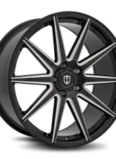 Curva Concepts C49 Aluminum Alloy Wheels 22x10.5 5x114.3 40mm Gloss Black Milled                                     - C49-221051144073BMW - Image 3