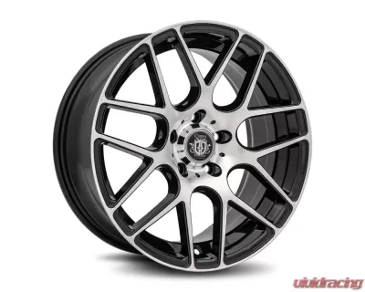Curva Concepts C7 Aluminum Alloy Wheels 18x8 5x114.3 35mm Gloss Black Machine Face - C7-18801143573BMF