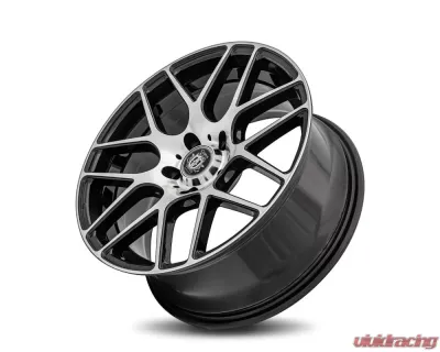 Curva Concepts C7 Aluminum Alloy Wheels 18x9 5x114.3 35mm Gloss Black Machine Face - C7-18901143573BMF