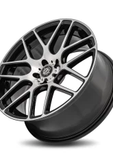 Curva Concepts C7 Aluminum Alloy Wheels 19x9.5 5x120 40mm Gloss Black Machine Face                                     - C7-19951204072BMF - Image 3