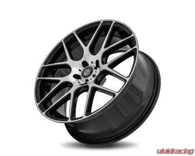 Curva Concepts C7 Aluminum Alloy Wheels 20x9.5 5x120 25mm Gloss Black Machine Face - C7-20951202572BMF