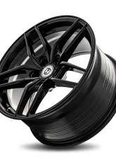 Curva Concepts CFF25 Flow Forged Wheels 18x8.5 5x114.3 35mm Gloss Black                                     - CFF25-18851143573BLK - Image 3