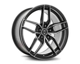 Curva Concepts CFF25 Flow Forged Wheels 18x8.5 35mm Gun Metal Machine Face
