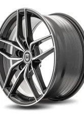 Curva Concepts CFF25 Flow Forged Wheels 18x8.5 35mm Gun Metal Machine Face                                     - CFF25-1885BLNK3573GMMF - Image 2