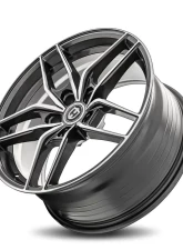 Curva Concepts CFF25 Flow Forged Wheels 18x8.5 35mm Gun Metal Machine Face                                     - CFF25-1885BLNK3573GMMF - Image 3
