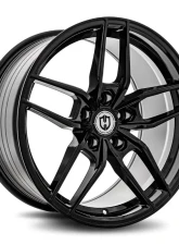 Curva Concepts CFF25 Flow Forged Wheels 18x9.5 35mm Gloss Black                                     - CFF25-1895BLNK3573BLK - Image 3