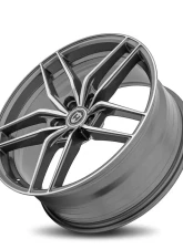 Curva Concepts CFF25 Flow Forged Wheels 20x10 40mm Gun Metal Machine Face                                     - CFF25-2010BLNK4073GMMF - Image 3