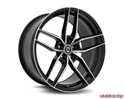 Curva Concepts CFF25 Flow Forged Wheels 20x8.5 5x114.3 35mm Gloss Black Machine Face - CFF25-20851143573BMF