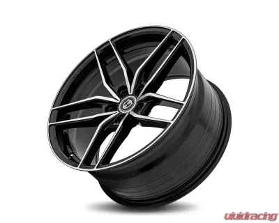 Curva Concepts CFF25 Flow Forged Wheels 20x8.5 5x114.3 35mm Gloss Black Machine Face - CFF25-20851143573BMF