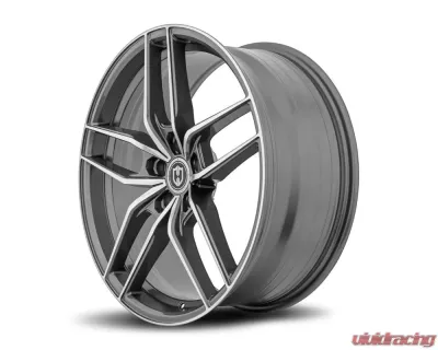 Curva Concepts CFF25 Flow Forged Wheels 20x8.5 35mm Gun Metal Machine Face - CFF25-2085BLNK3573GMMF