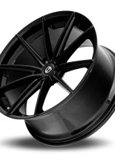 Curva Concepts CFF46 Flow Forged Wheels 22x10.5 5x114.3 40mm Gloss Black                                     - CFF46-221051144073BLK - Image 3