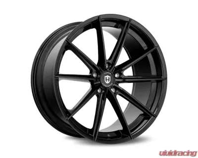 Curva Concepts CFF46 Flow Forged Wheels 22x10.5 5x115 25mm Gloss Black - CFF46-221051152571BLK