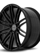 Curva Concepts CFF50 Flow Forged Wheels 20x10.5 5x114.3 35mm Gloss Black                                     - CFF50-201051143573BLK - Image 2