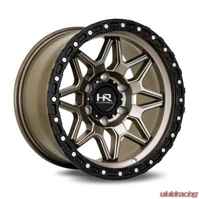 Hardrock Offroad H105 Aluminum Wheel 17x9 6x135 -12 87.1 Matte Bronze-Black B/L - H105-179036112BR