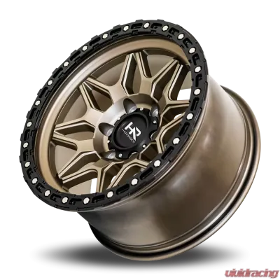 Hardrock Offroad H105 Aluminum Wheel 17x9 6x135 -12 87.1 Matte Bronze-Black B/L - H105-179036112BR