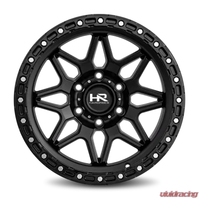 Hardrock Offroad H105 Aluminum Wheel 17x9 5x127 | 5x5 -12 78.1 Matte Black-Black B/L - H105-179073112BB