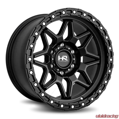 Hardrock Offroad H105 Aluminum Wheel 17x9 5x127 | 5x5 -12 78.1 Matte Black-Black B/L - H105-179073112BB