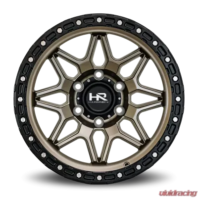 Hardrock Offroad H105 Aluminum Wheel 17x9 6x139.7 1 108 Matte Bronze-Black B/L - H105-179083001BR