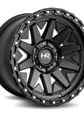 Hardrock Offroad H106 Aluminum Wheel 17x9 6x135 1 87.1 Matte Black-Black B/L                                     - H106-179036001BB - Image 2