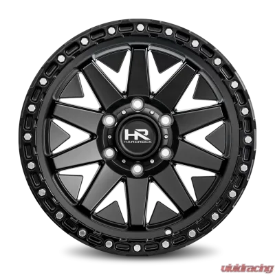 Hardrock Offroad H106 Aluminum Wheel 17x9 5x127 | 5x5 -12 78.1 Matte Black-Black B/L - H106-179073112BB