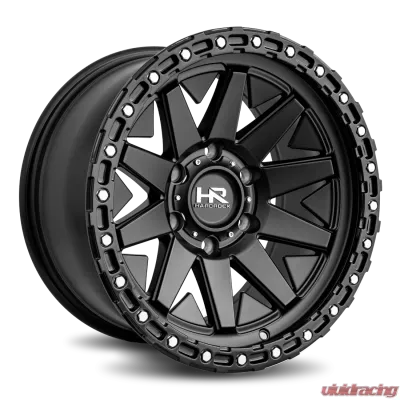 Hardrock Offroad H106 Aluminum Wheel 17x9 5x127 | 5x5 -12 78.1 Matte Black-Black B/L - H106-179073112BB