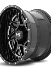 Hardrock Offroad Bones XPosed Aluminum Wheel 20x12 5x150 -44 110.3 Gloss Black Milled                                     - H501-201250144BM - Image 3