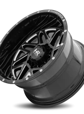 Hardrock Offroad Bones XPosed Aluminum Wheel 20x12 5x150 -44 110.3 Gloss Black Milled                                     - H501-201250144BM - Image 4