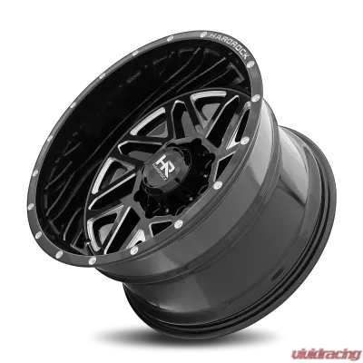 Hardrock Offroad Bones XPosed Aluminum Wheel 20x12 5x150 -44 110.3 Gloss Black Milled - H501-201250144BM