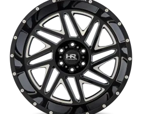 Hardrock Offroad Bones XPosed Aluminum Wheel 24x14 6x139.7 -76 108 Gloss Black Milled