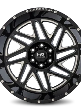 Hardrock Offroad Bones XPosed Aluminum Wheel 24x14 6x139.7 -76 108 Gloss Black Milled                                     - H501-241483176BM - Image 4