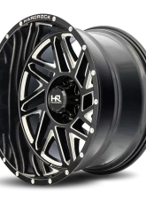 Hardrock Offroad Bones XPosed Aluminum Wheel 24x14 6x139.7 -76 108 Gloss Black Milled                                     - H501-241483176BM - Image 3
